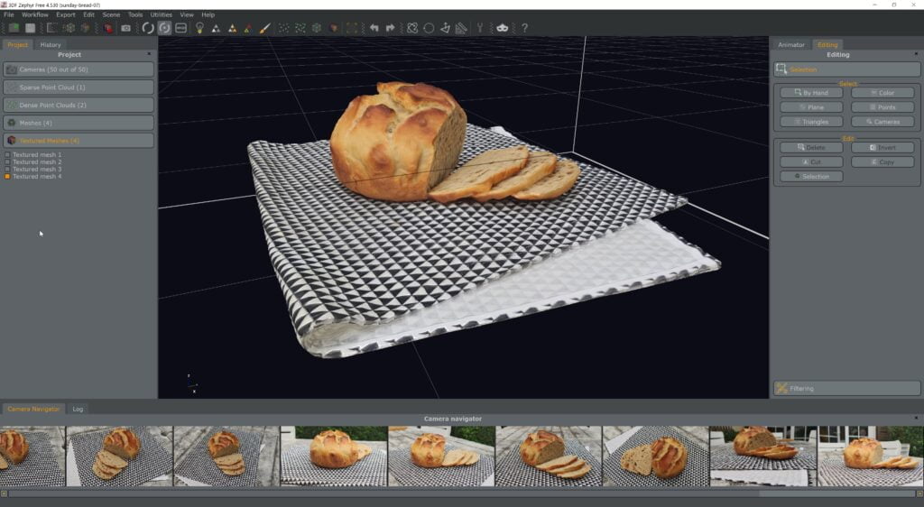 Scan 3D facile avec 3DF Zephyr (PC) - Generated Mesh