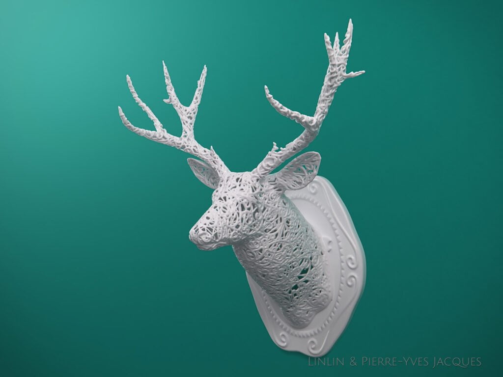 ‘Deer’, part of ‘Animal Lace’ collection.