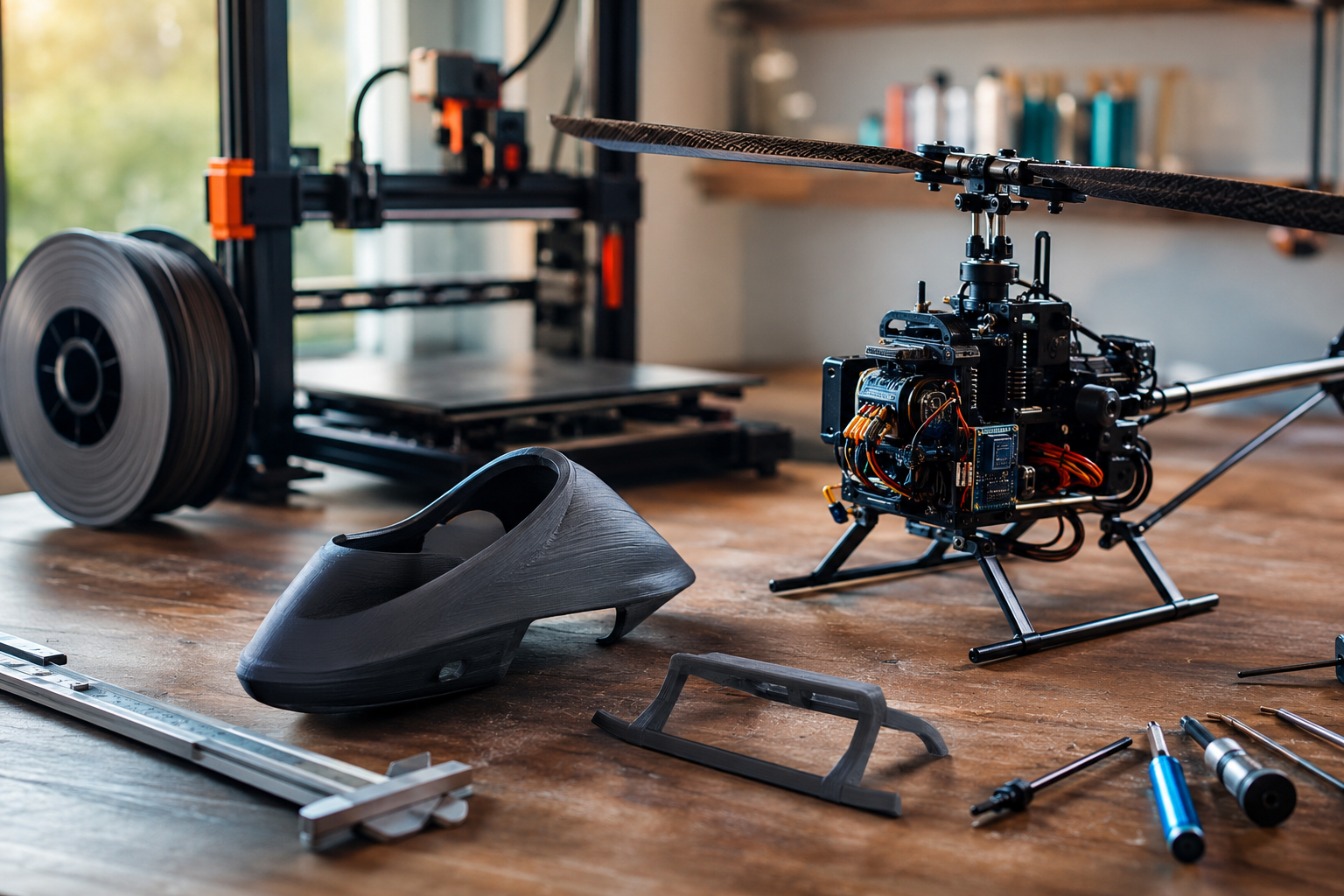 Imprimer en 3D les pièces de son hélicoptère télécommandé : ce qui marche
